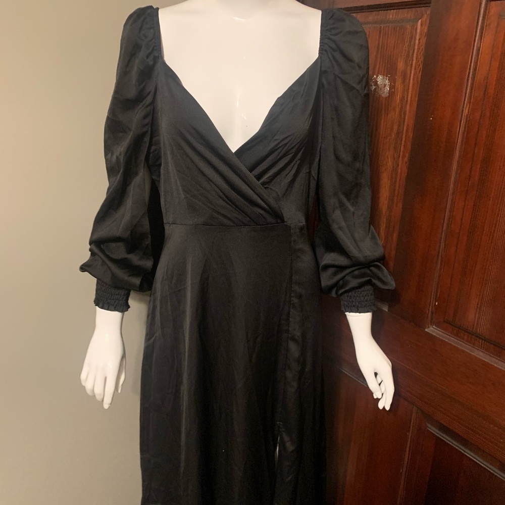 Long Black Sleeve Dress